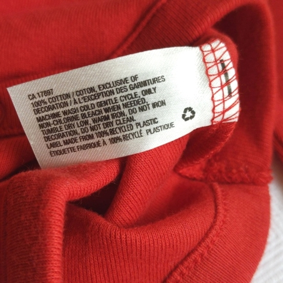 NEW babyGap christmas long sleeve bodysuit diaper shirt 12-18 months baby girl - Picture 4 of 7